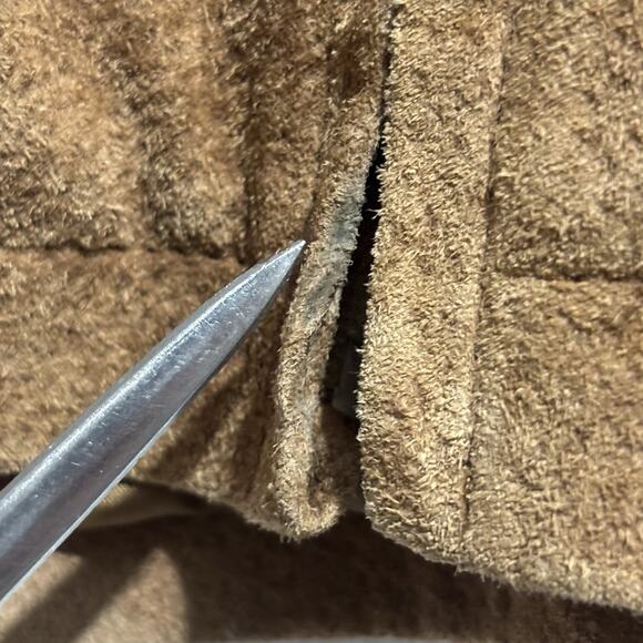 Boston Harbour Outdoorwear Suede Leather Jacket Men’s XL Brown Lined VTG - Picture 13 of 16